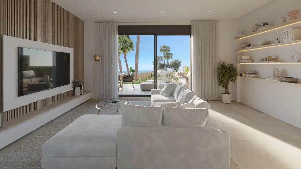 3-Zimmer-Reihenhaus mit 2 Badezimmern, Panoramablick auf das Meer und Resort-Annehmlichkeiten in Manilva
