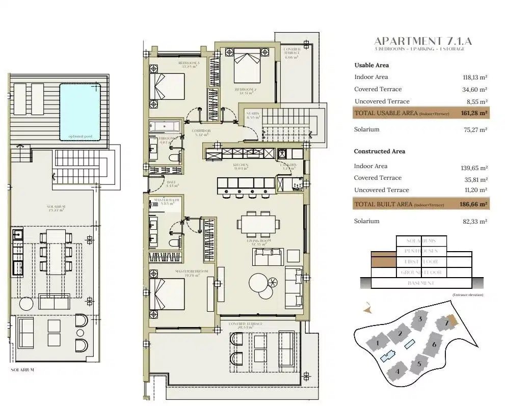 3-Zimmer, 2-Bad-Penthouse mit Panoramablick auf das Meer in Estepona