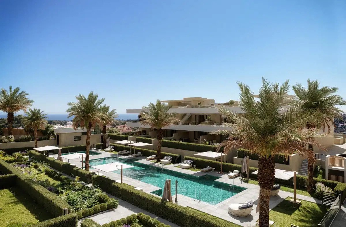 3-Zimmer, 2-Bad Luxus Erdgeschosswohnung in El Campanario-Estepona in der Nähe von Golfplatz und Strand
