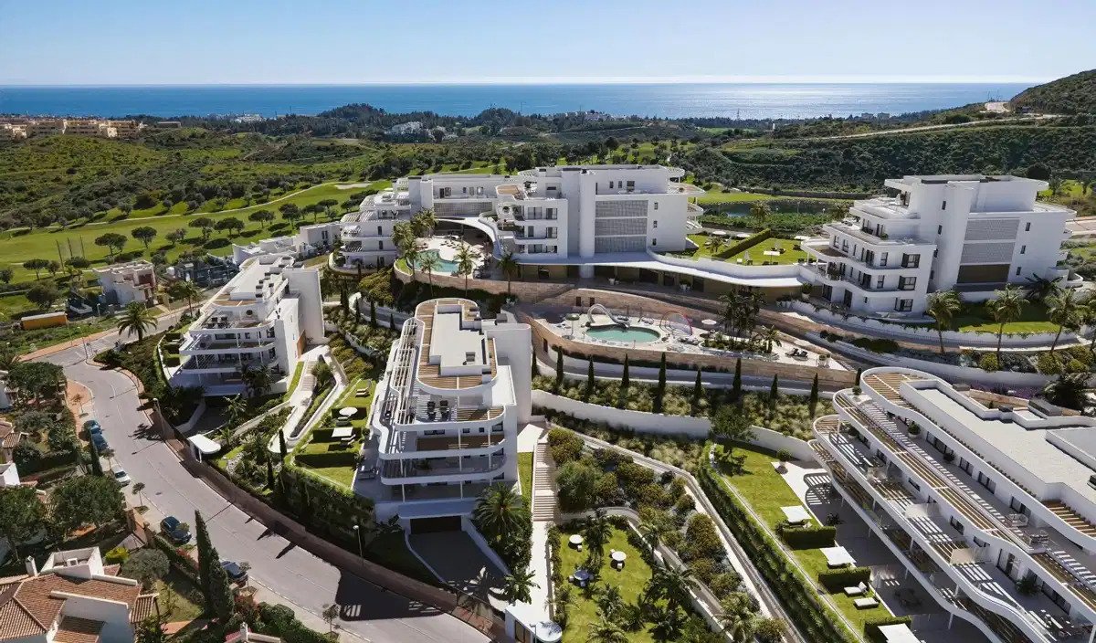 4-Zimmer, 4-Bad-Penthouse mit Panoramablick auf Meer, Berge und Golf in Cerrado del Águila Golf, Mijas