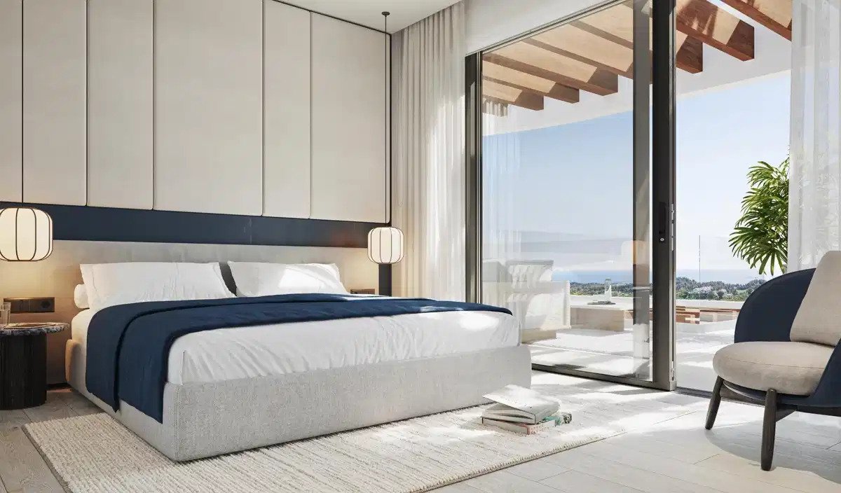 4-Zimmer, 4-Bad-Penthouse mit Panoramablick auf Meer, Berge und Golf in Cerrado del Águila Golf, Mijas