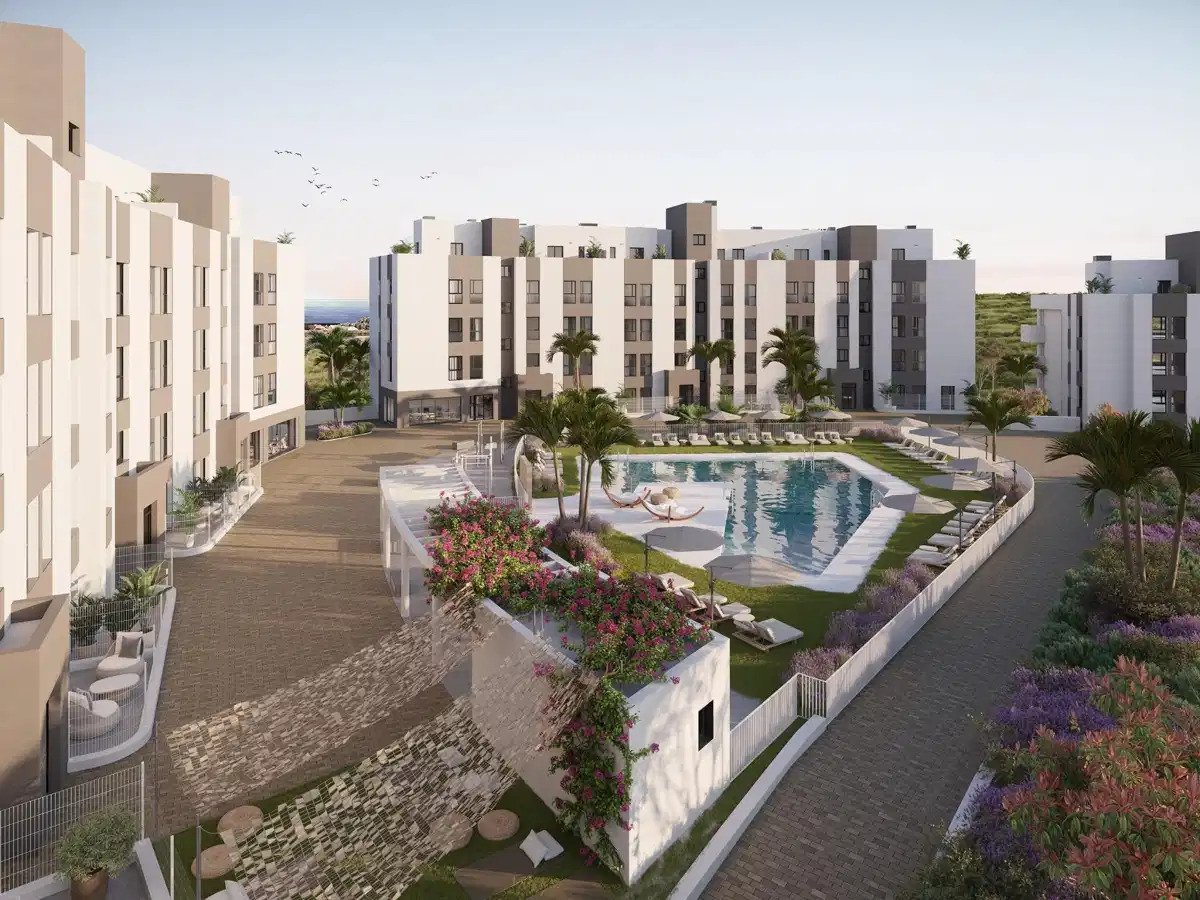 2-Zimmer, 2-Bad-Wohnung mit Panoramaterrassen und Annehmlichkeiten im Resort-Stil in Mijas