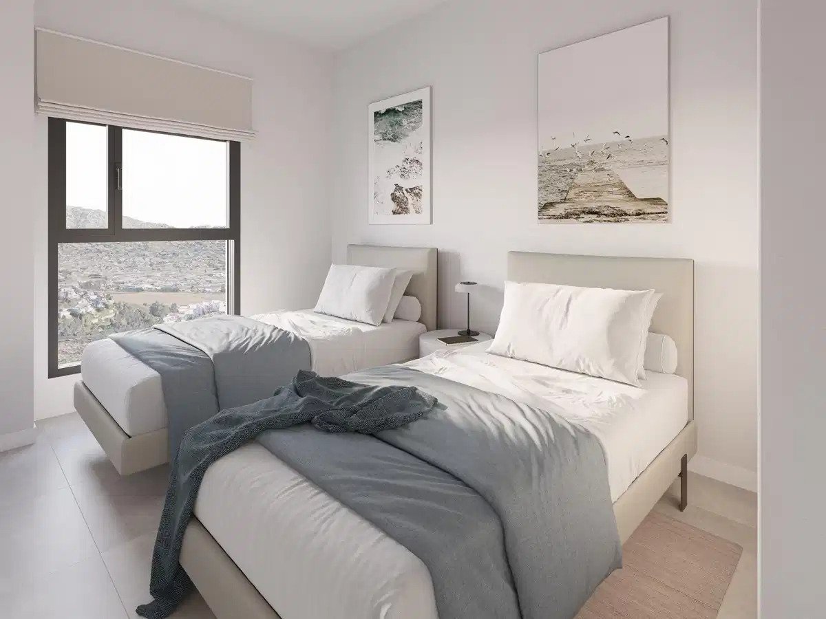 2-Zimmer, 2-Bad-Wohnung mit Panoramaterrassen und Annehmlichkeiten im Resort-Stil in Mijas