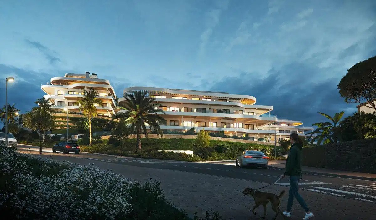 3-Zimmer, 3-Bad Luxus Erdgeschosswohnung mit Meer- und Golfblick in Cerrado del Águila, Mijas