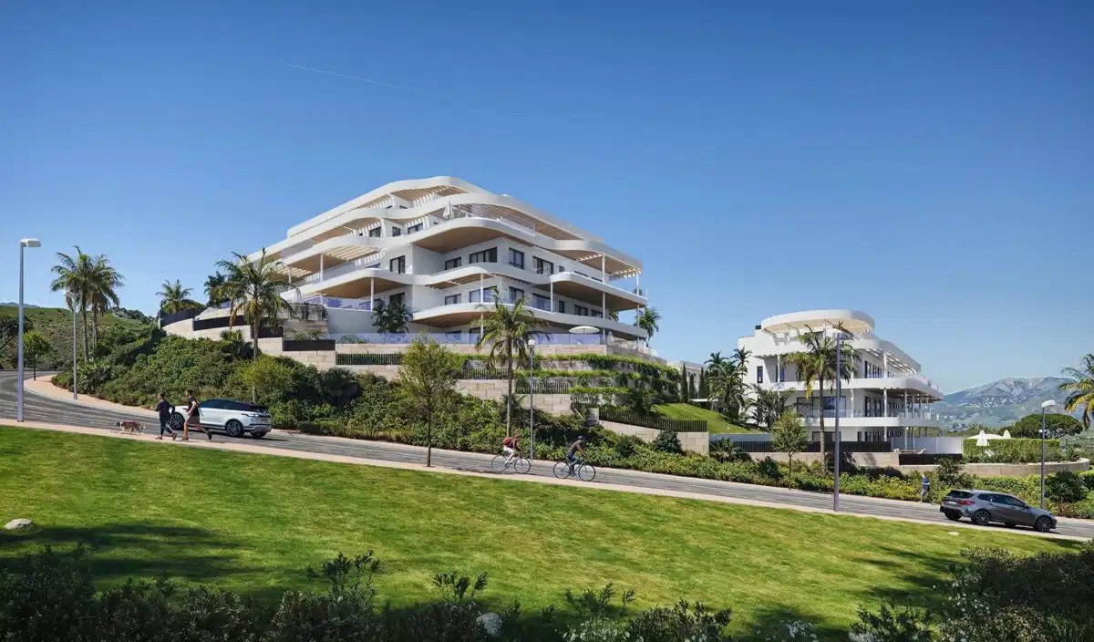3-Zimmer, 3-Bad Luxus Erdgeschosswohnung mit Meer- und Golfblick in Cerrado del Águila, Mijas