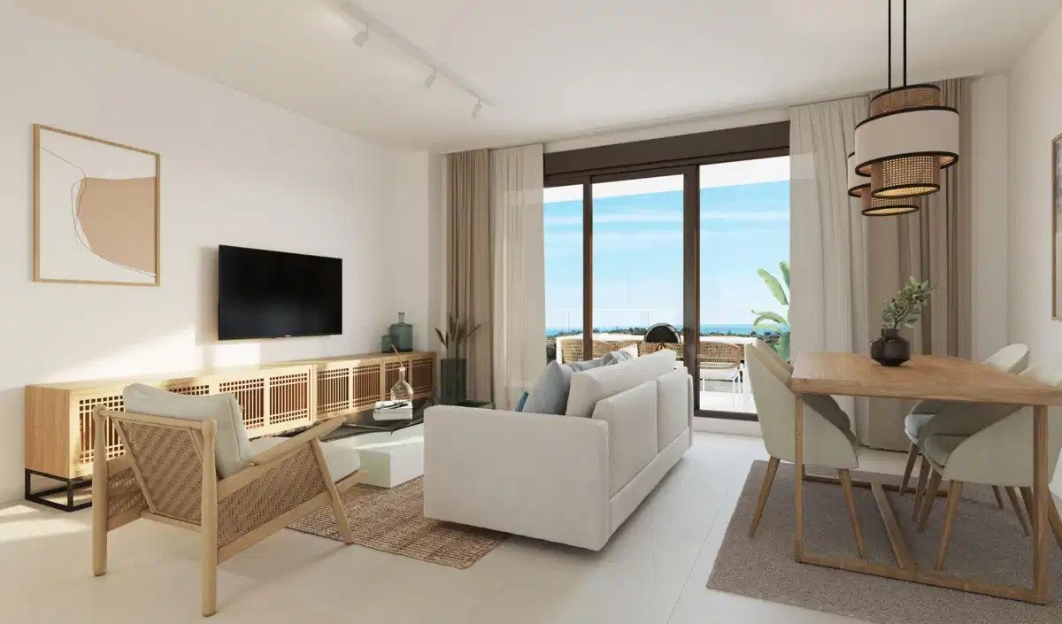 3-Zimmer, 2-Bad Erdgeschosswohnung mit Panoramablick auf das Meer in Rincón de la Victoria