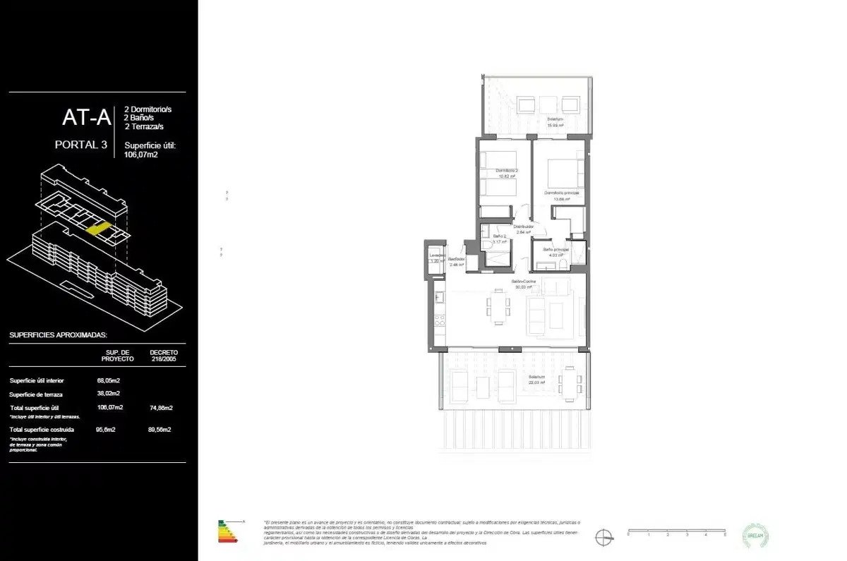 2-Zimmer, 2-Bad-Penthouse mit Meerblick und großzügiger Terrasse in Torremolinos