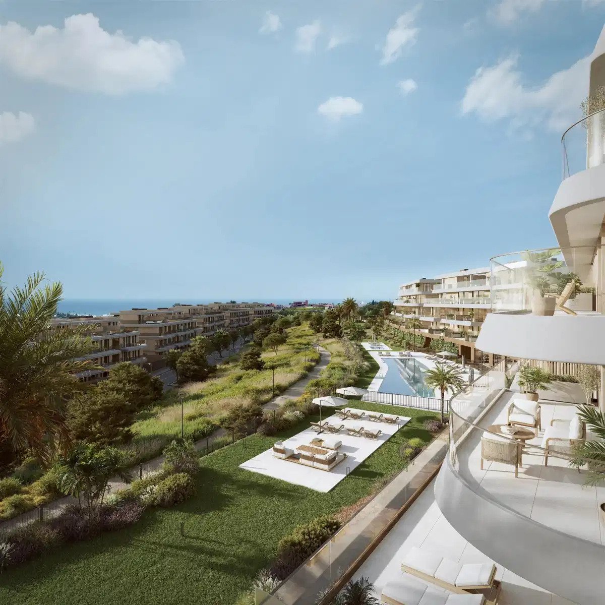 3-Zimmer, 3-Bad Wohnung in Buenas Noches, Estepona – Moderner Komplex mit Premium-Annehmlichkeiten