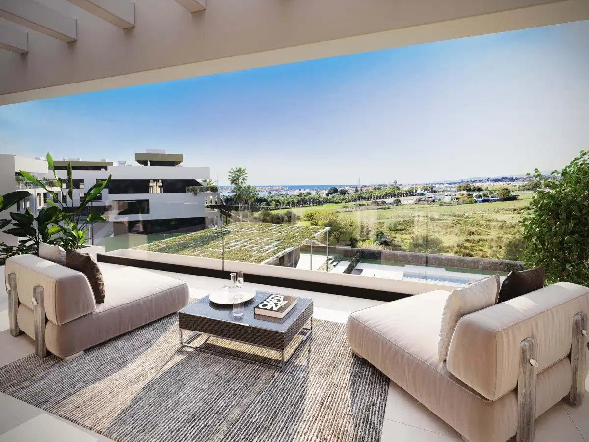 3-Zimmer, 2-Bad Penthouse mit Meerblick und Zugang zum Clubhaus in Cancelada, Estepona
