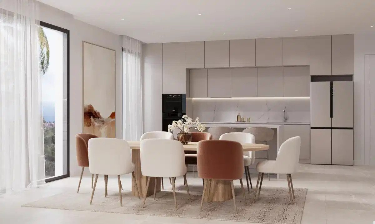 3-Zimmer, 2-Bad Wohnung im Erdgeschoss mit Meerblick und Sicherheit in der Nähe von Estepona