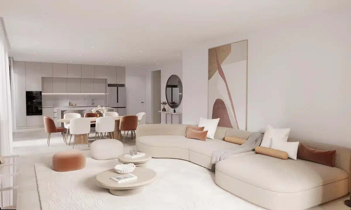 3-Zimmer, 2-Bad Wohnung im Erdgeschoss mit Meerblick und Sicherheit in der Nähe von Estepona