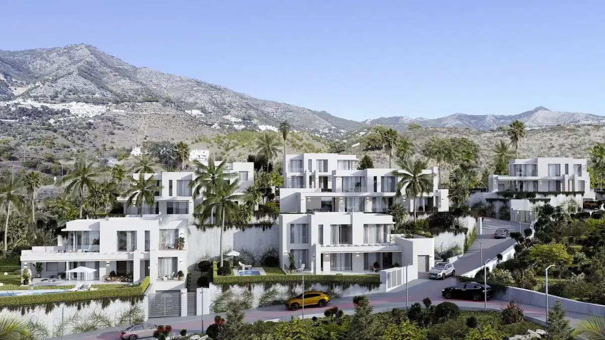 4-Zimmer, 4-Bad Luxusvilla mit Panoramablick auf Meer und Berge in Mijas