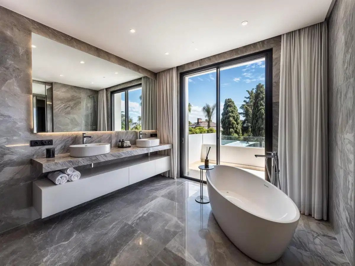 6-Schlafzimmer, 6-Badezimmer Luxusvilla in Lomas de Marbella Club mit Panoramablick auf das Meer