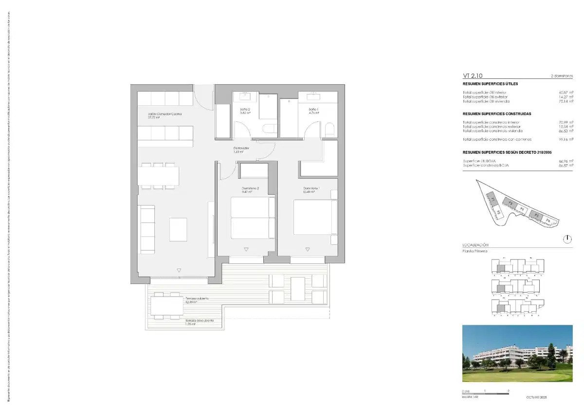 2-Zimmer, 2-Bad modernes Apartment in Mijas Golf mit Premium-Gemeinschaftseinrichtungen