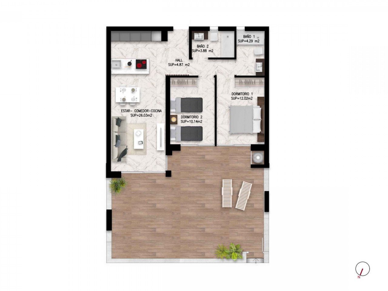 Lo Marabu Möblierte Neubau-Apartments in prominenter Gegend von Ciudad Quesada