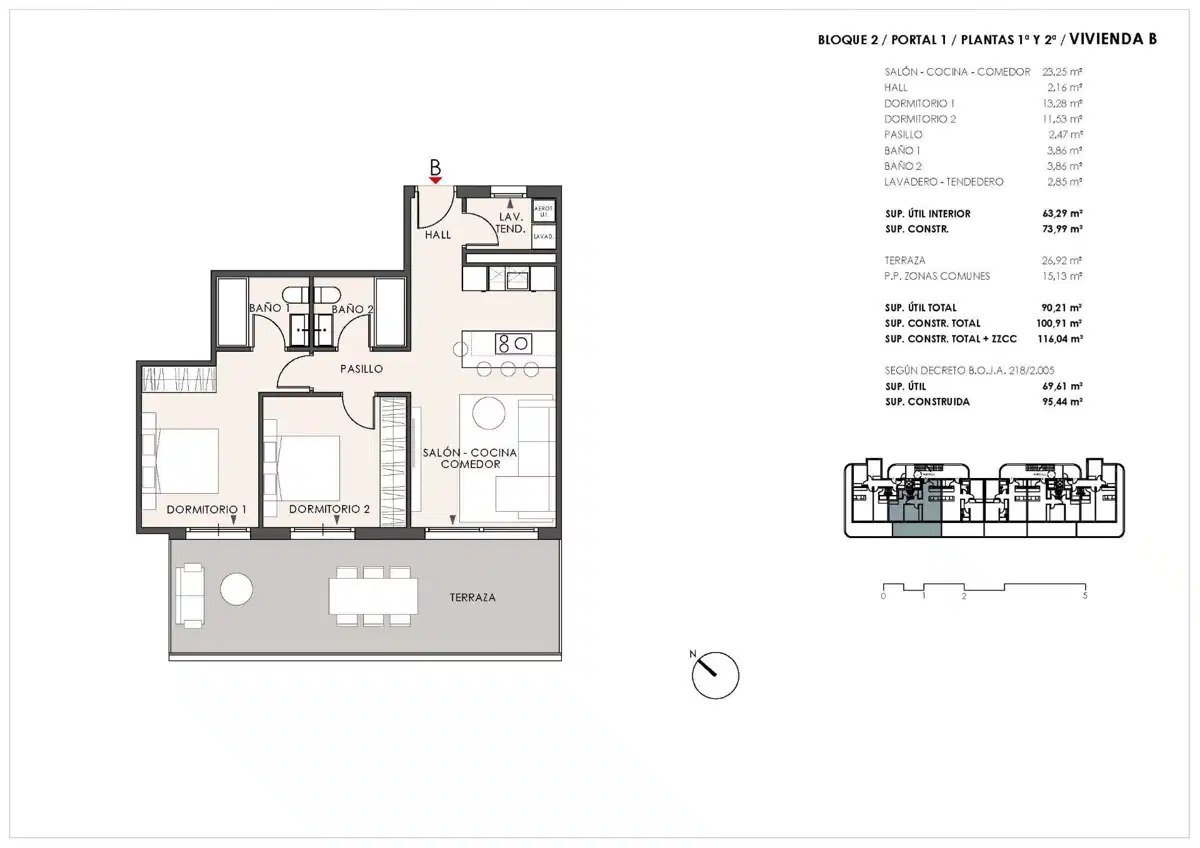 2-Zimmer, 2-Bad Boutique Luxuswohnungen in Los Pacos, Fuengirola mit Premium-Annehmlichkeiten