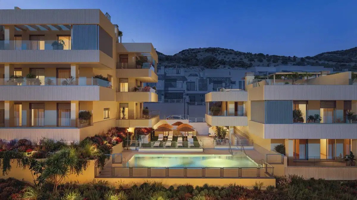 2-Zimmer, 2-Bad Modern Apartments mit Meerblick in Benalmádena Pueblo