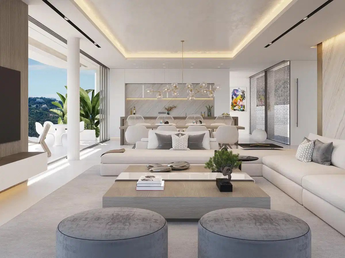 4-Zimmer, 4-Bad Villa mit Panoramablick auf das Meer in Real de La Quinta
