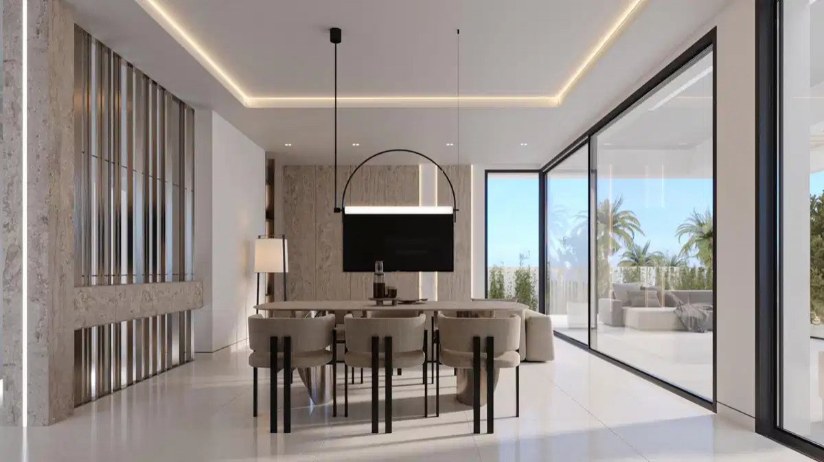 4-Zimmer, 4-Badezimmer moderne Villen nur 200 m vom Meer in Calahonda