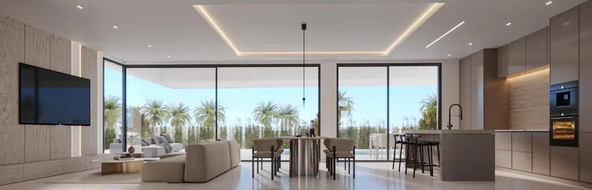 4-Zimmer, 4-Badezimmer moderne Villen nur 200 m vom Meer in Calahonda