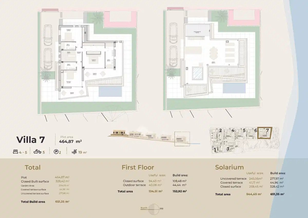 4-Zimmer, 4-Badezimmer moderne Villen nur 200 m vom Meer in Calahonda