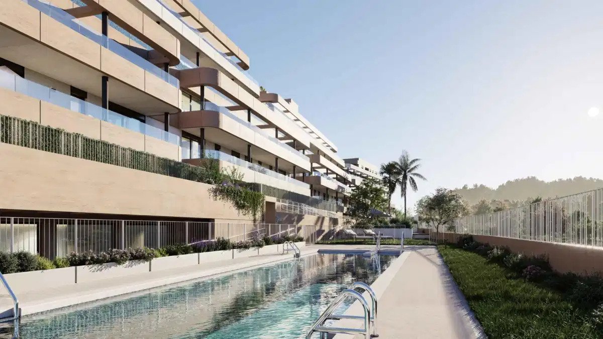 2-Zimmer, 2-Bad-Wohnung mit Meer- und Golfblick in Estepona Golf