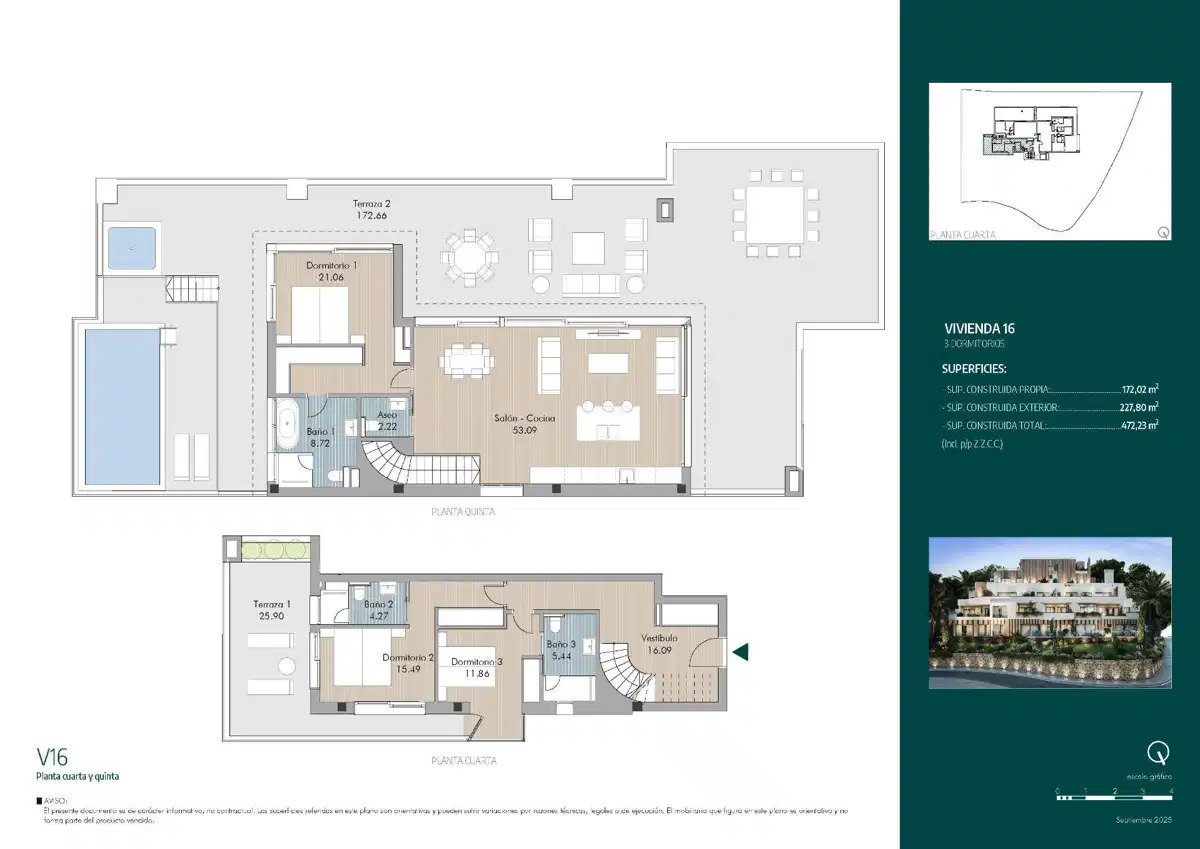 3-Zimmer, 3-Bad Luxus-Neubau-Penthouse in Rio Real Marbella in der Nähe des Strandes