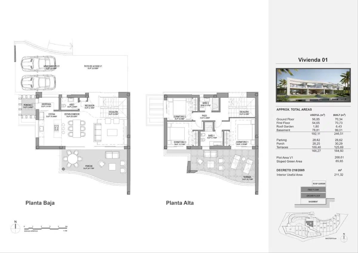 3-Zimmer, 2-Bad elegante südlich ausgerichtete Doppelhaushälfte mit Panoramablick auf das Meer in der Nähe von Mijas