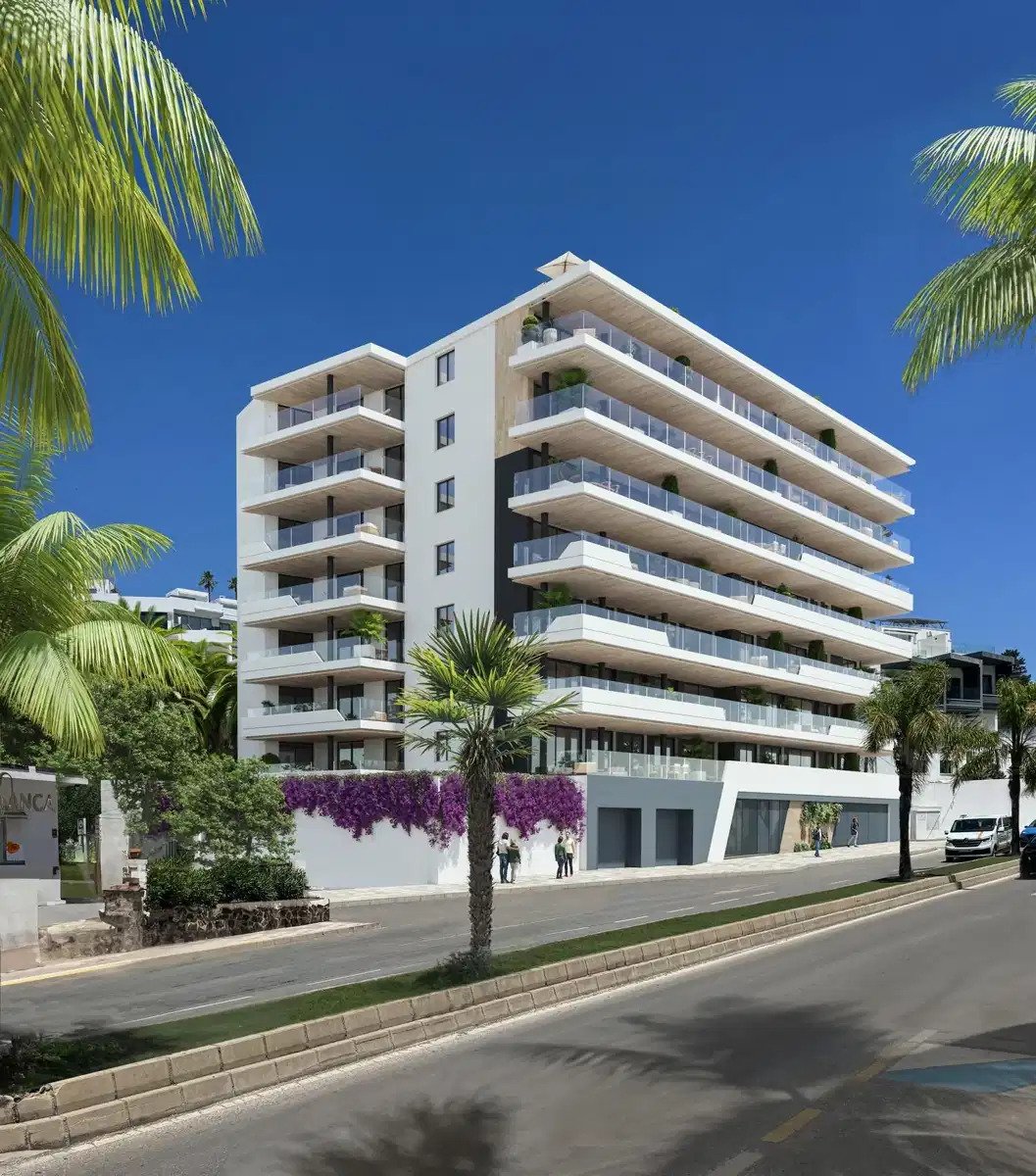 2-Zimmer, 2-Bad Wohnung mit Panoramablick auf das Meer in Carvajal, Fuengirola