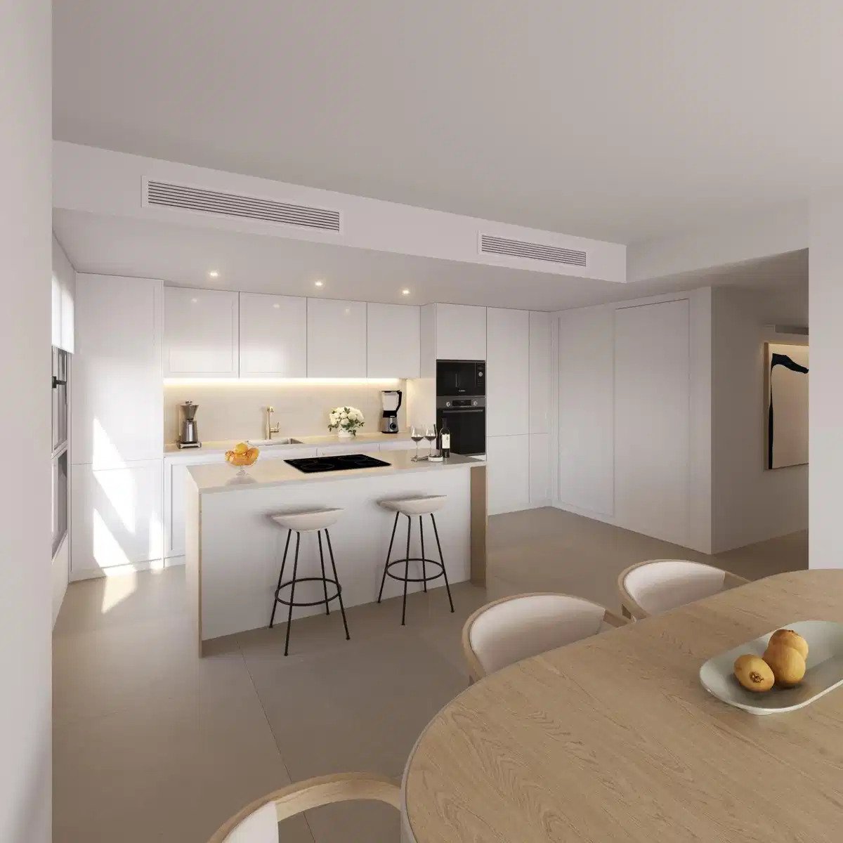 2-Zimmer, 2-Bad Wohnung mit Panoramablick auf das Meer in Carvajal, Fuengirola