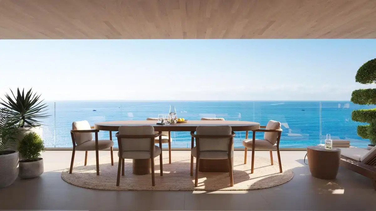 3-Zimmer, 2-Bad-Penthouse mit Panoramablick auf das Meer in Carvajal, Fuengirola