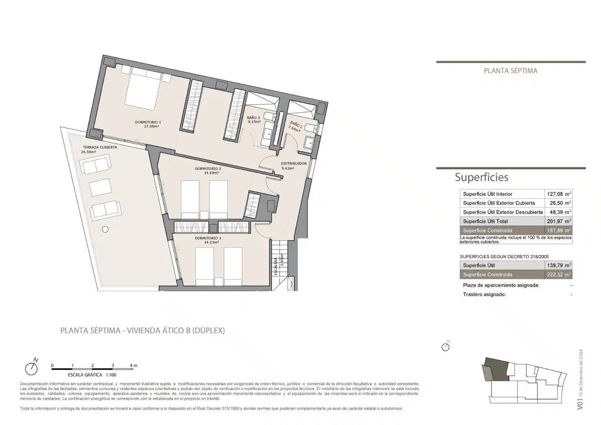 3-Zimmer, 2-Bad-Penthouse mit Panoramablick auf das Meer in Carvajal, Fuengirola