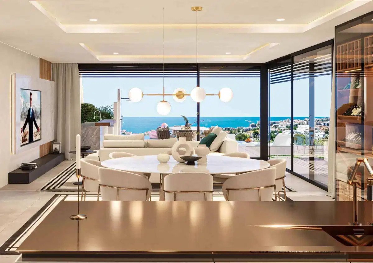 4-Schlafzimmer, 4-Badezimmer luxuriöse Villa mit Panoramablick auf Meer und Berge in La Capellanía, Benalmádena