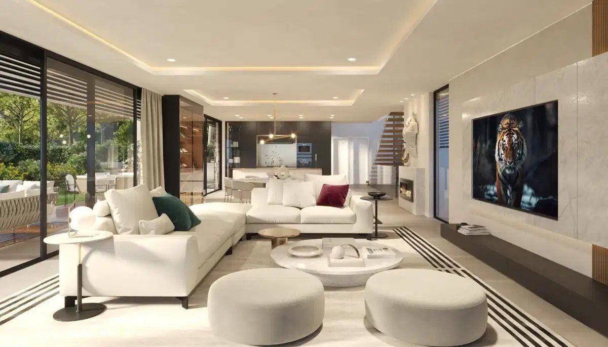 4-Schlafzimmer, 4-Badezimmer luxuriöse Villa mit Panoramablick auf Meer und Berge in La Capellanía, Benalmádena