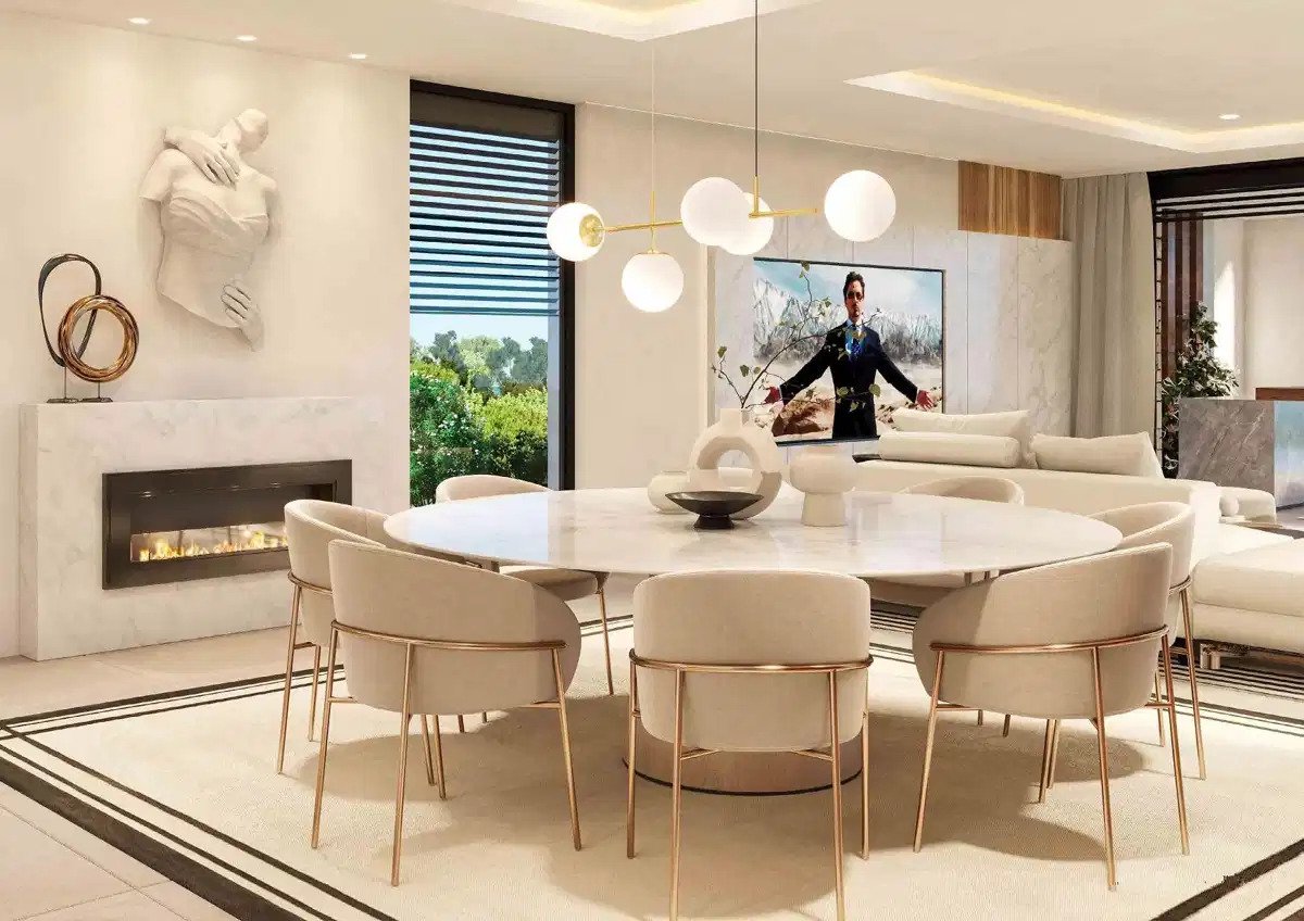 4-Schlafzimmer, 4-Badezimmer luxuriöse Villa mit Panoramablick auf Meer und Berge in La Capellanía, Benalmádena