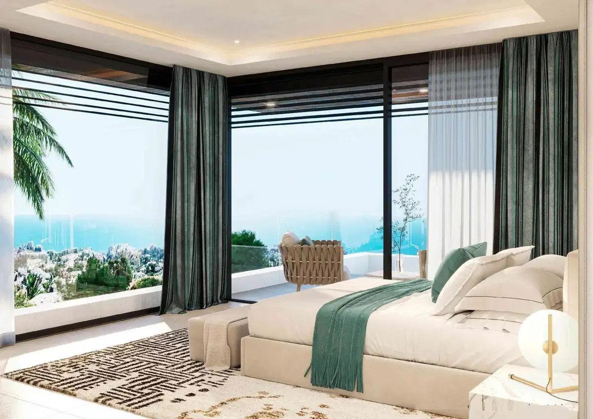 4-Schlafzimmer, 4-Badezimmer luxuriöse Villa mit Panoramablick auf Meer und Berge in La Capellanía, Benalmádena