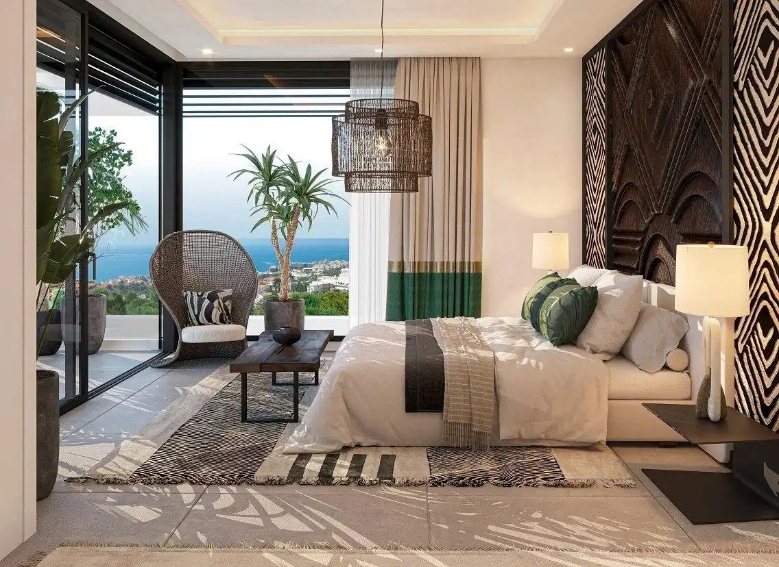 4-Schlafzimmer, 4-Badezimmer luxuriöse Villa mit Panoramablick auf Meer und Berge in La Capellanía, Benalmádena