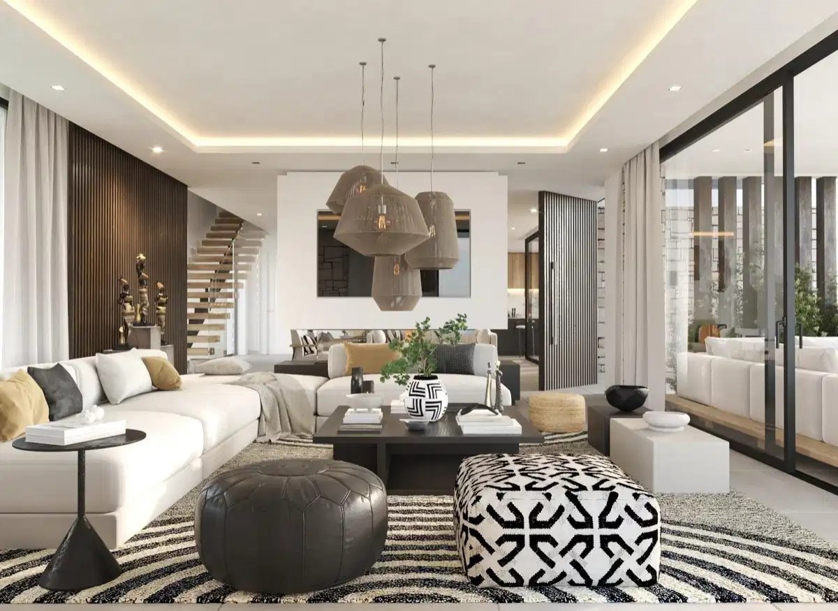 4-Schlafzimmer, 4-Badezimmer luxuriöse Villa mit Panoramablick auf Meer und Berge in La Capellanía, Benalmádena