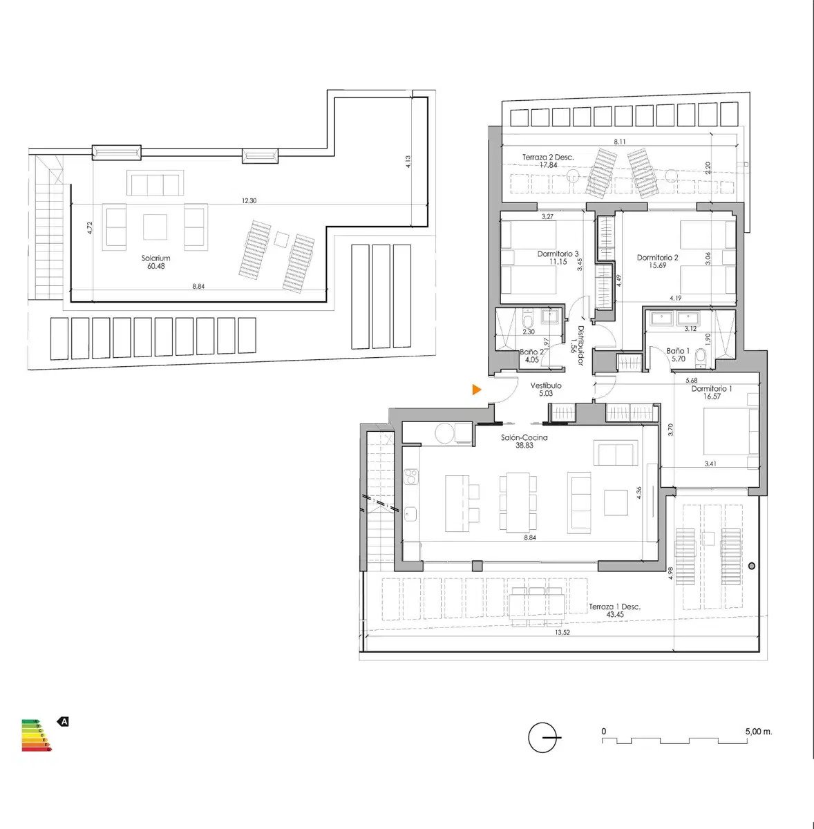3-Zimmer, 2-Bad Penthouse mit großzügiger Terrasse in Estepona