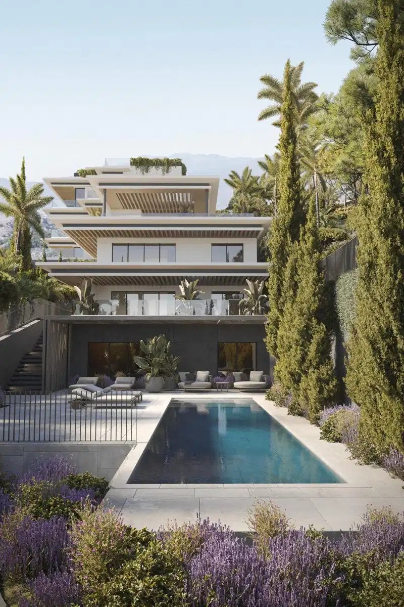 3-Schlafzimmer, 3-Badezimmer Luxusresidenzen mit Panoramablick auf das Meer in Buenavista, Mijas