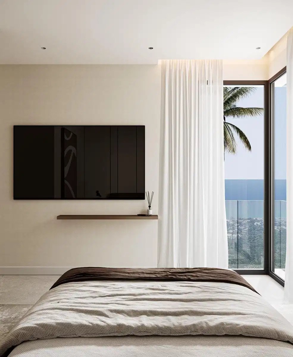 3-Schlafzimmer, 3-Badezimmer Luxusresidenzen mit Panoramablick auf das Meer in Buenavista, Mijas