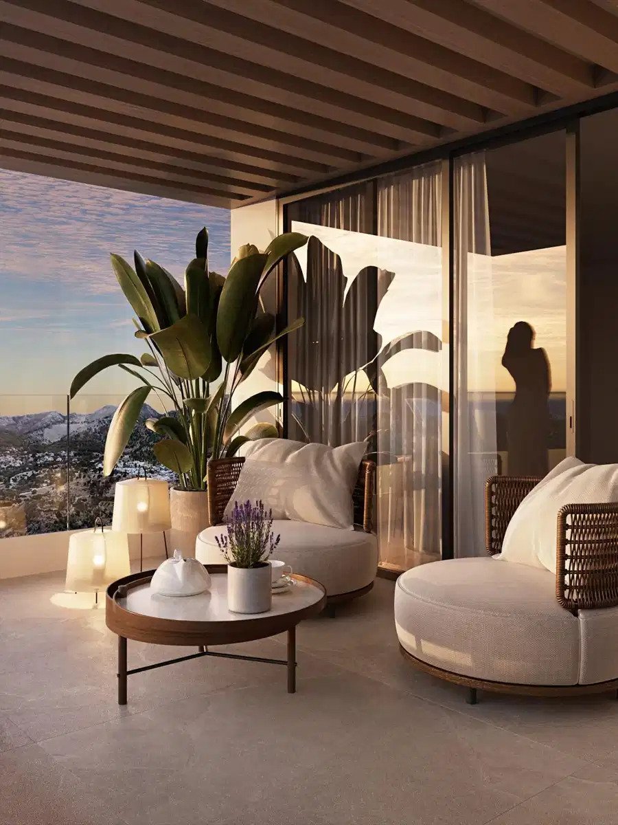 3-Zimmer, 4-Bad Luxus-Erdgeschoss-Bungalow mit Panoramablick auf das Meer in Buenavista, Mijas