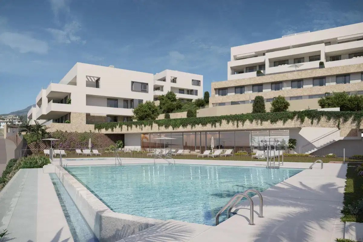 2-Zimmer, 2-Bad Luxus-Meerblick-Apartment in Estepona – 400 Meter vom Strand entfernt