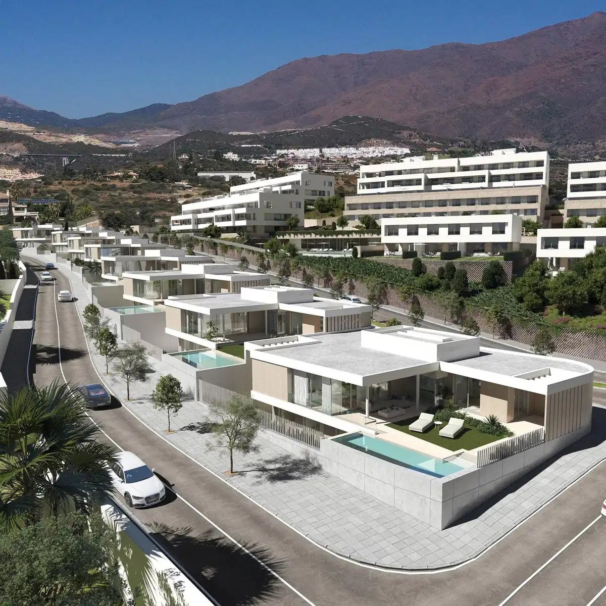 4-Zimmer, 4-Bad Villa mit Meerblick und privatem Pool in Estepona