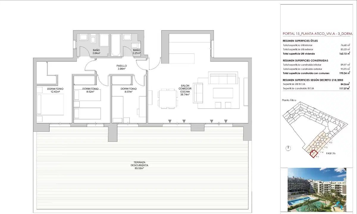 3-Zimmer, 2-Bad-Penthouse mit Garage und Abstellraum in Las Lagunas de Mijas