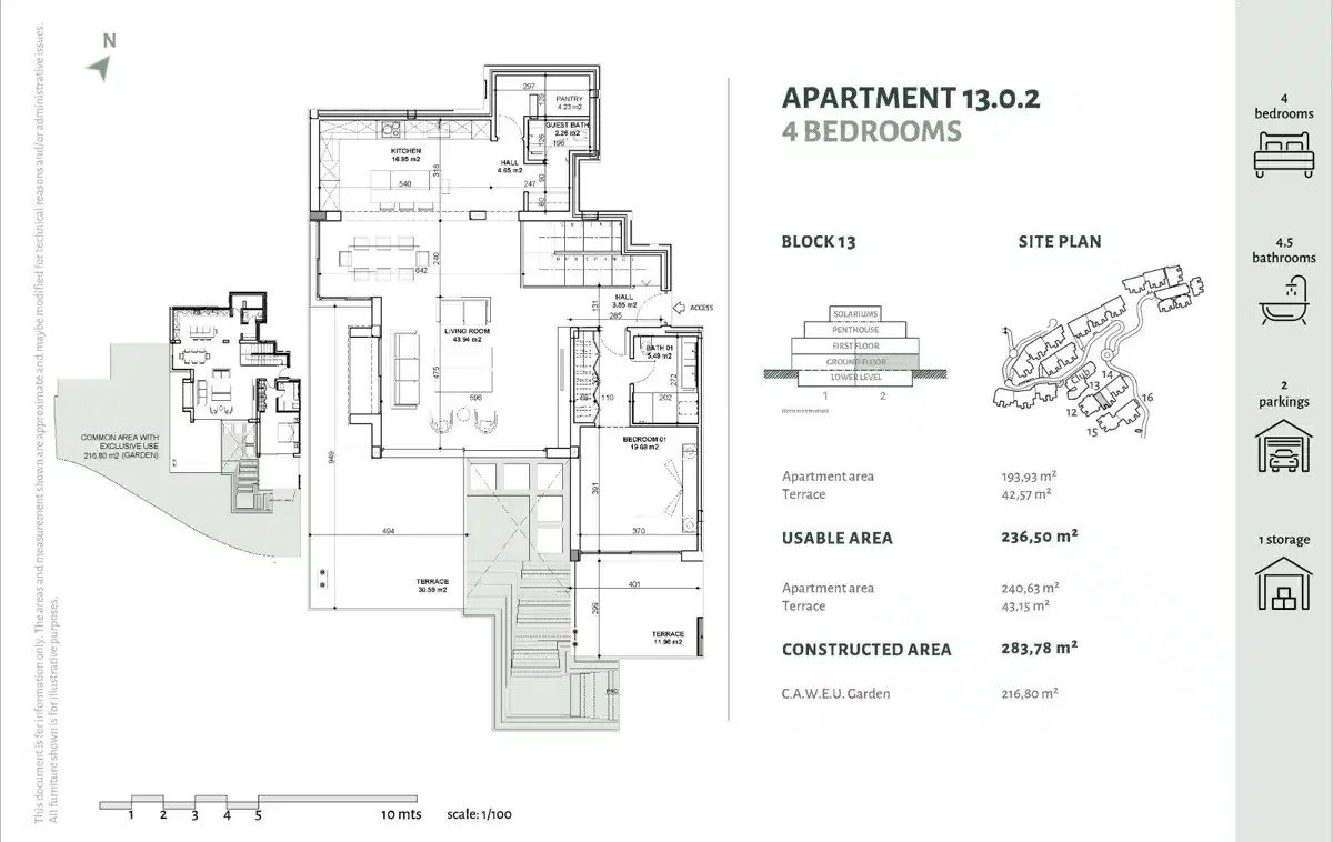 4-Zimmer, 4-Bad Erdgeschosswohnung im renommierten Marbella Club Golf Resort