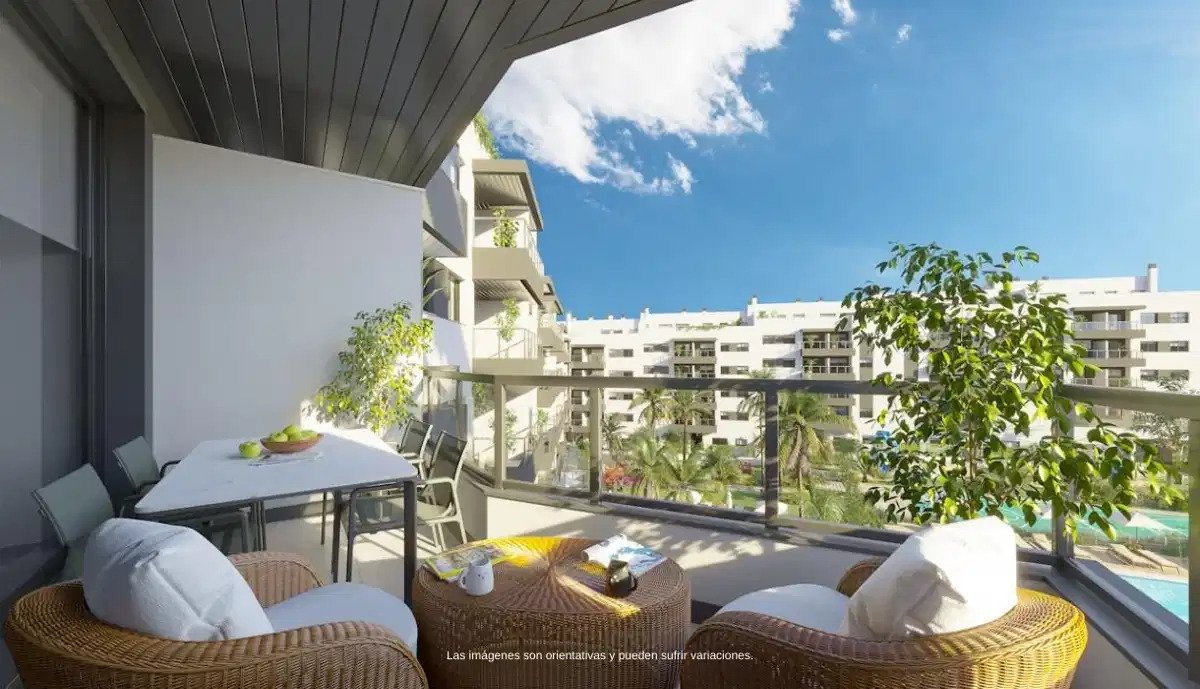 1-Zimmer, 1-Bad Wohnung mit Terrasse und Abstellraum in Mijas Costa