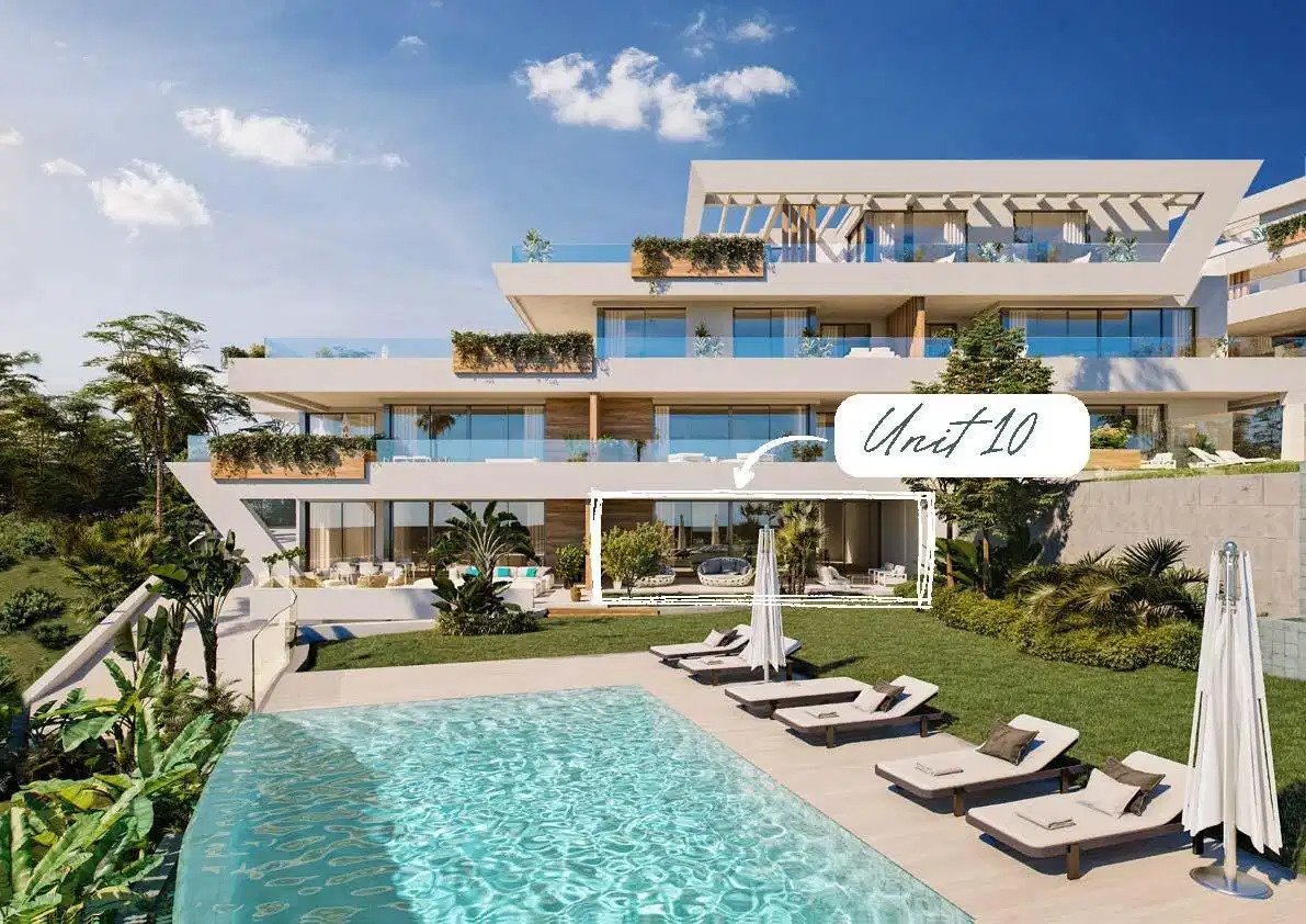 3-Zimmer, 2-Bad Erdgeschosswohnung mit Panoramablick auf das Meer in Marbella