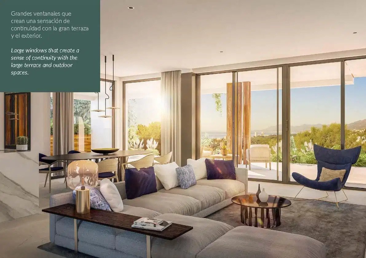 3-Zimmer, 2-Bad Erdgeschosswohnung mit Panoramablick auf das Meer in Marbella