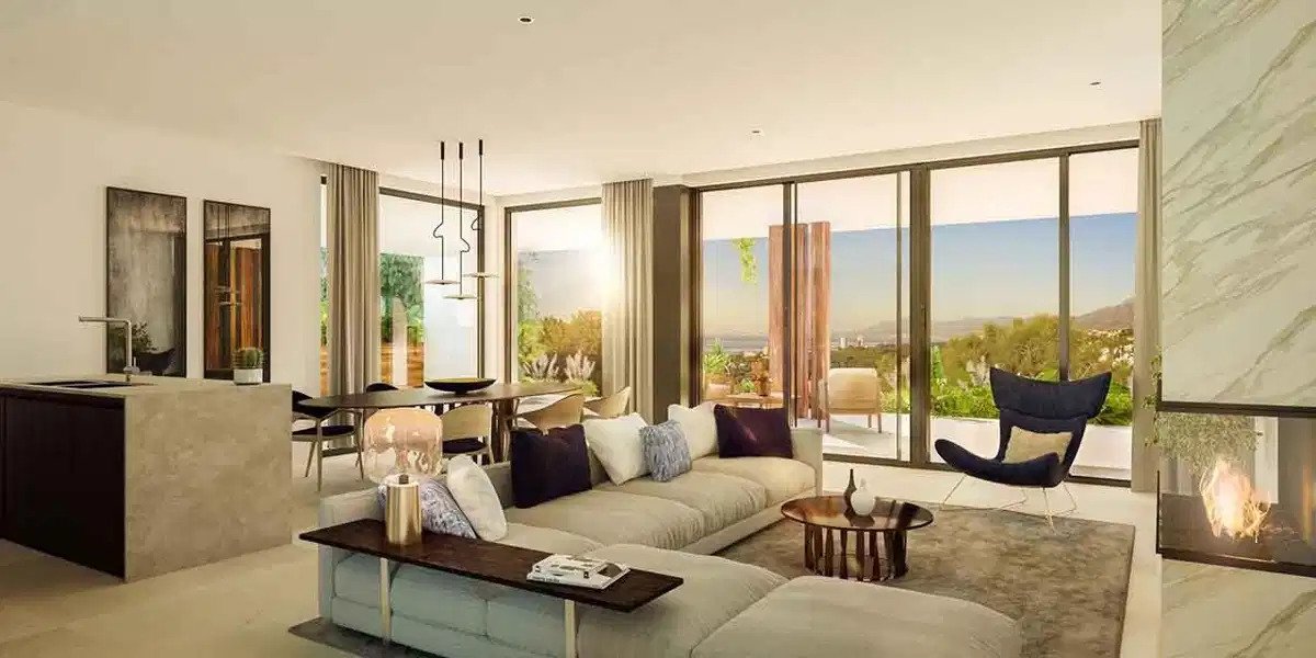 3-Zimmer, 2-Bad Erdgeschosswohnung mit Panoramablick auf das Meer in Marbella